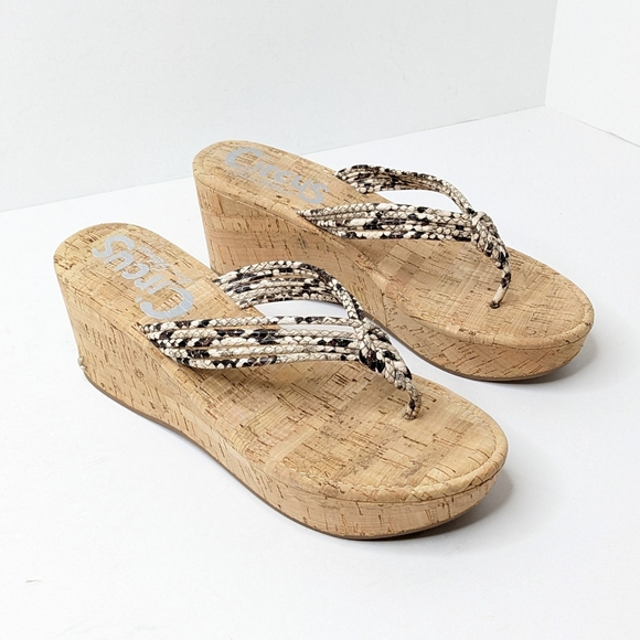Sam Edelman Circus Ruby Wedge Sandals, Women's 8.5 - Picture 1 of 5